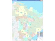 St. Louis County, MN Wall Map Color Cast Style 2022